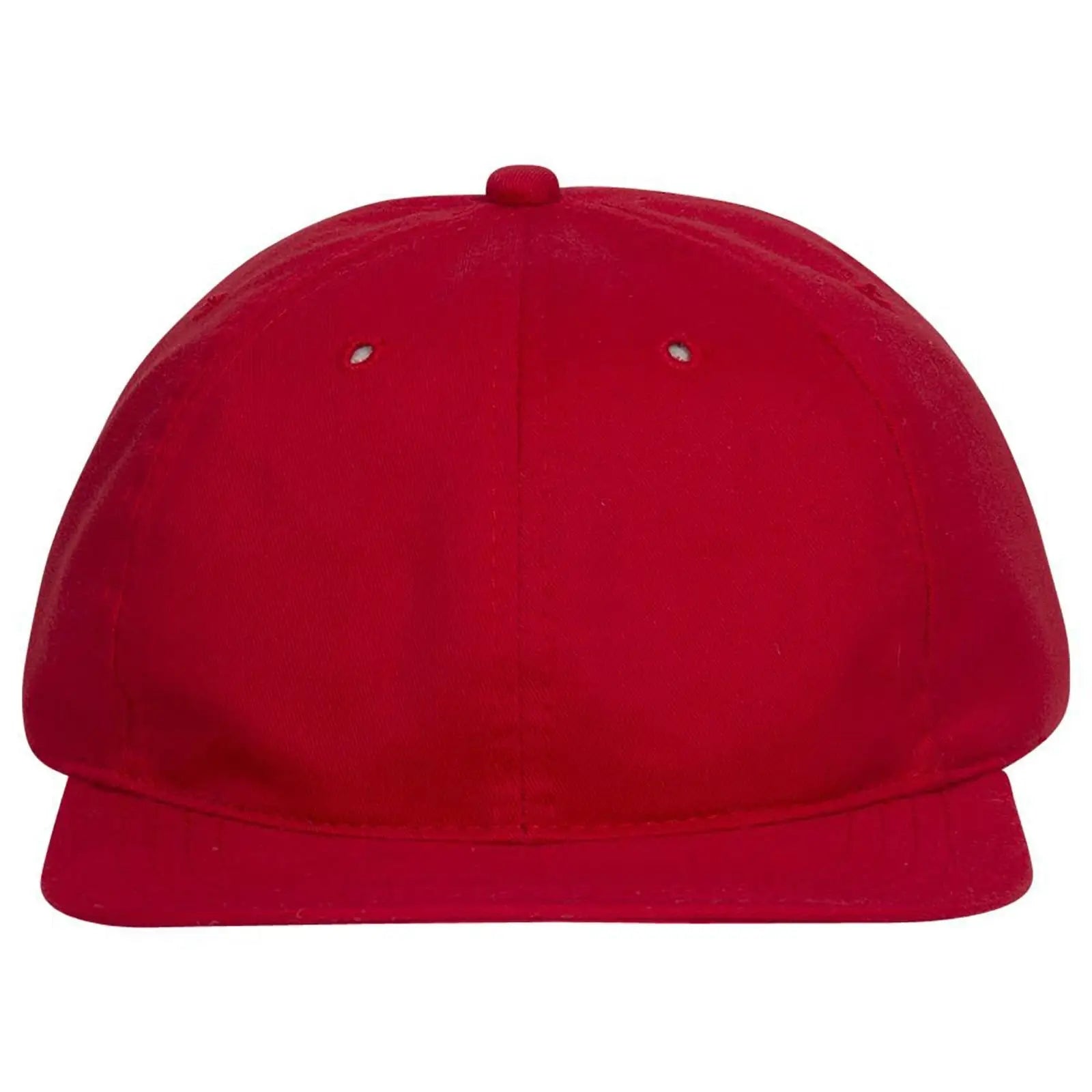 OTTO 24-032 6 Panel Low Profile Baseball Cap - Red - Red / 6 1/2’’ - 7 5/8’’