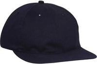 OTTO 24-032 Brushed Cotton Twill Soft Visor Low Profile Pro Style Seamed Front Panel Cap - Navy - Navy / One Size Fits