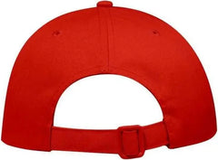 OTTO 24 032 Brushed Cotton Twill Soft Visor Low Profile Pro Style Seamed Front Panel Cap Red Red / One Size Fits Most
