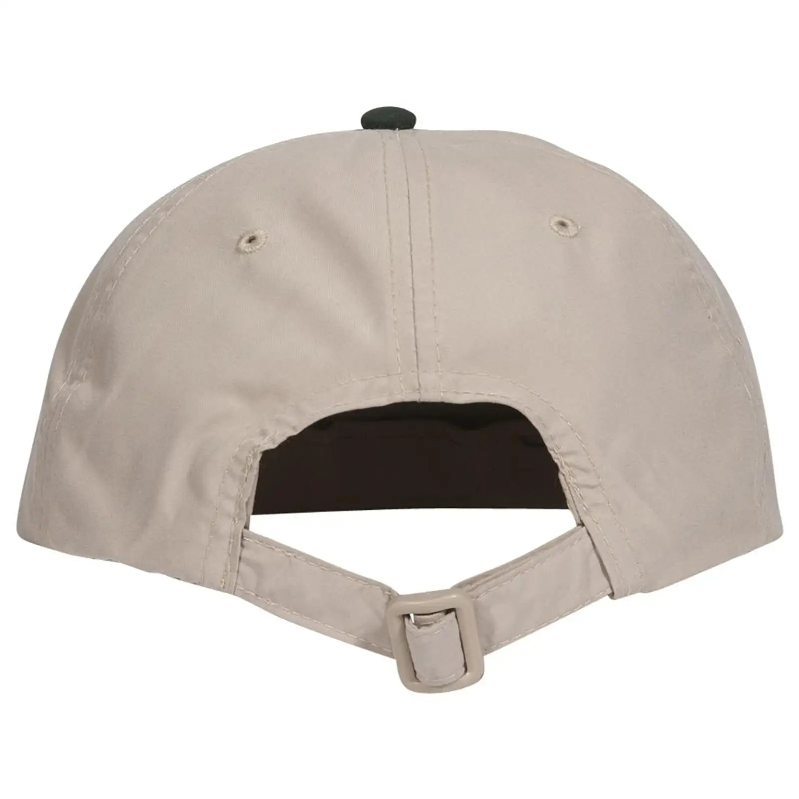 OTTO 24-106 6 Panel Low Profile Baseball Cap - Dk.Grn/Kha - Dk.Grn/Kha / 6 1/2’’ - 7 5/8’’