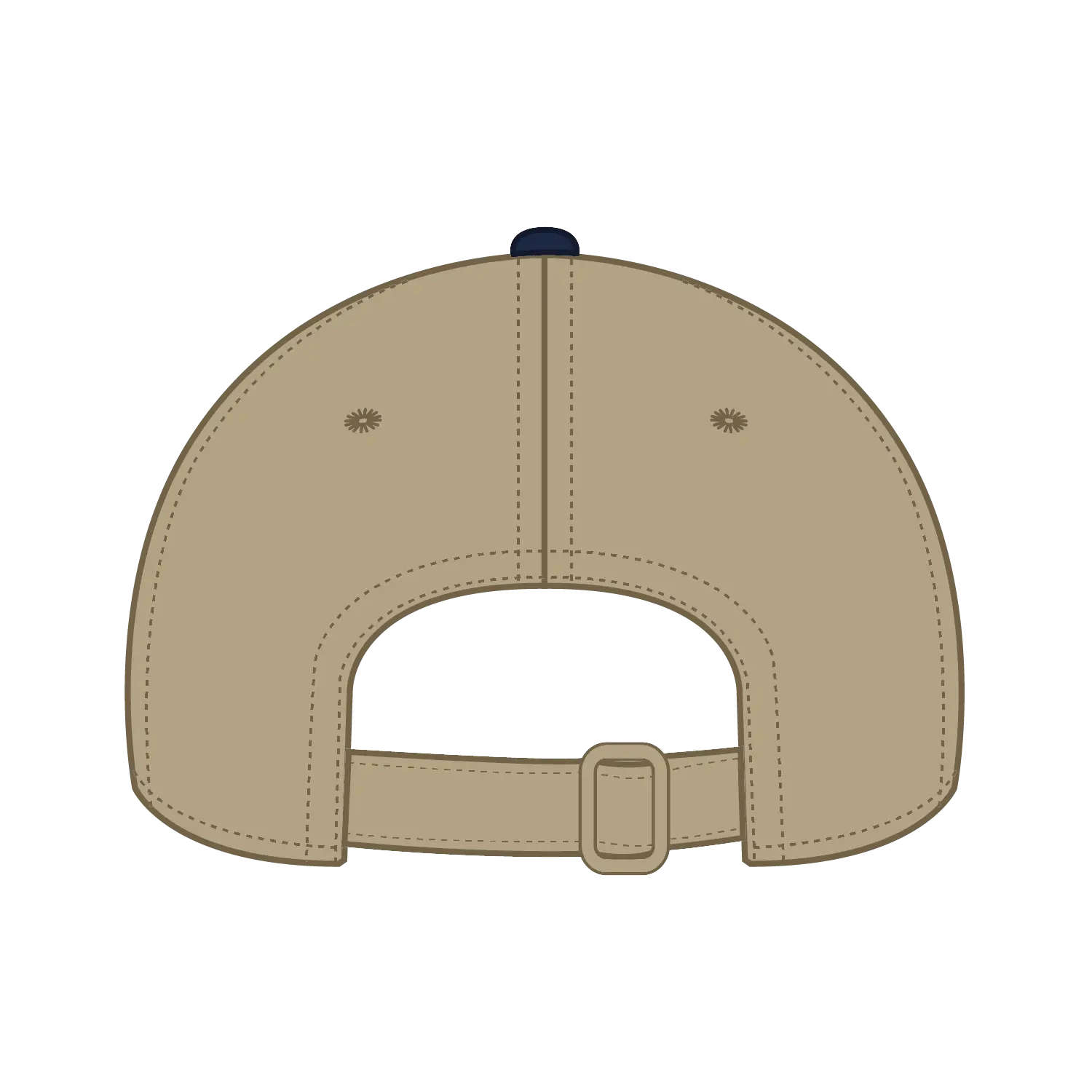 OTTO 24-106 6 Panel Low Profile Baseball Cap - Nvy/Kha - Nvy/Kha / 6 1/2’’ - 7 5/8’’