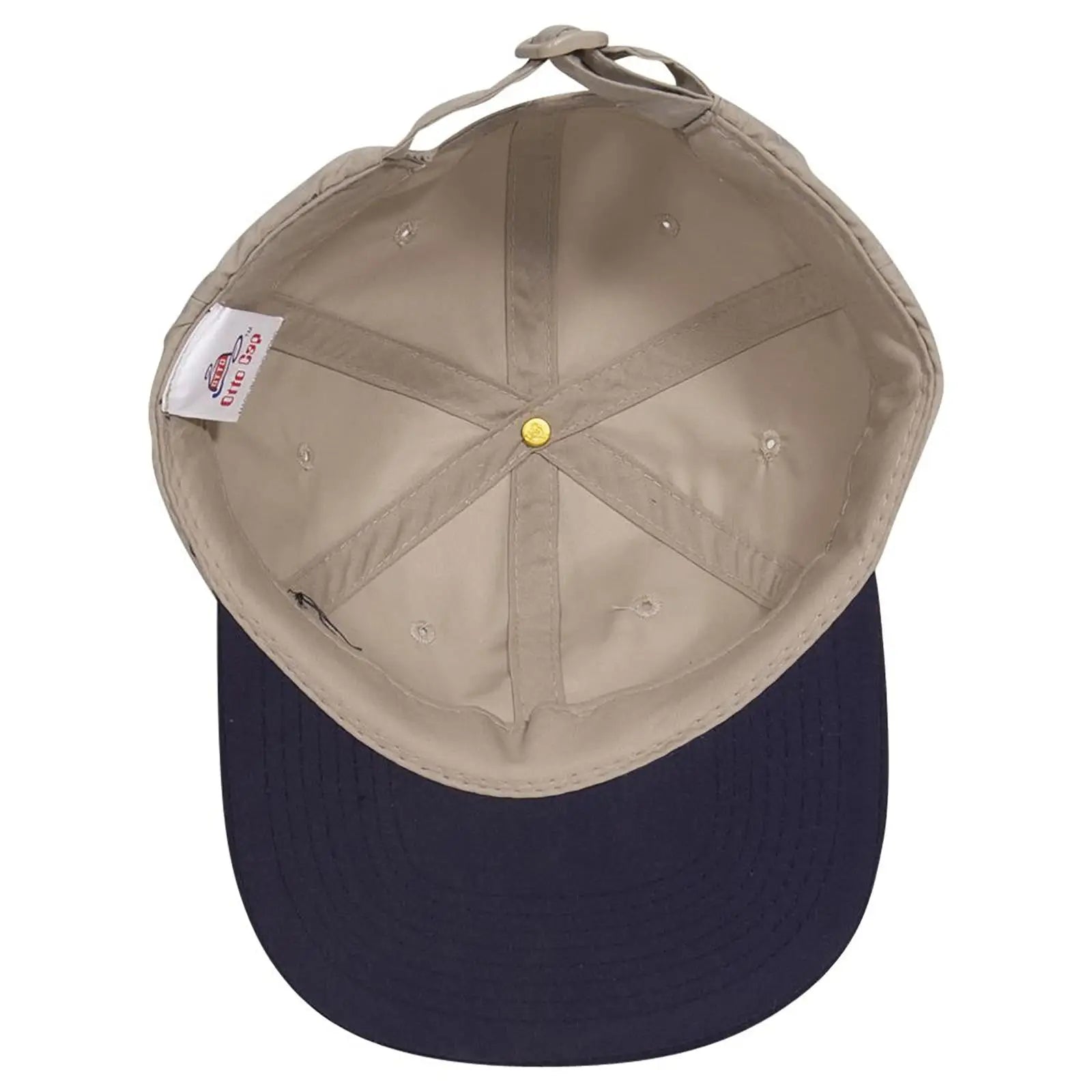 OTTO 24-106 6 Panel Low Profile Baseball Cap - Nvy/Kha - Nvy/Kha / 6 1/2’’ - 7 5/8’’