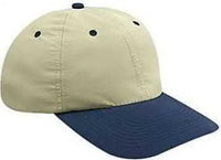 OTTO 24-106 Polyester Microfiber Soft Visor Low Profile Pro Style Cap with 6 Embroidered Eyelets - Navy Khaki - Navy
