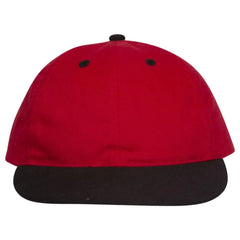 OTTO 25-023 6 Panel Low Profile Baseball Cap - Blk/Red - Blk/Red / 6 1/2’’ - 7 5/8’’