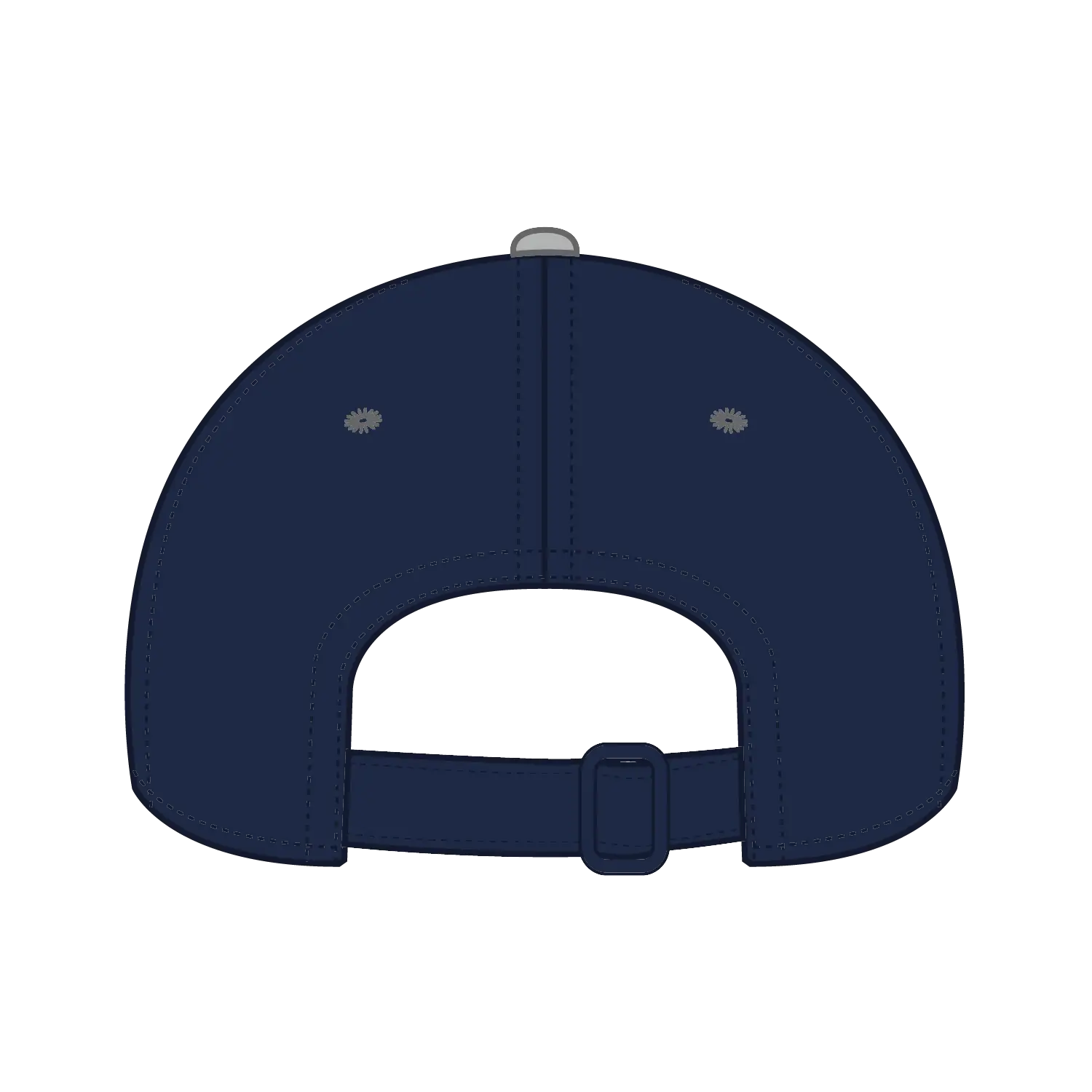 OTTO 25-023 6 Panel Low Profile Baseball Cap - Gry/Nvy - Gry/Nvy / 6 1/2’’ - 7 5/8’’