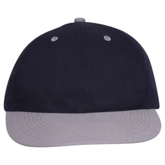 OTTO 25-023 6 Panel Low Profile Baseball Cap - Gry/Nvy - Gry/Nvy / 6 1/2’’ - 7 5/8’’