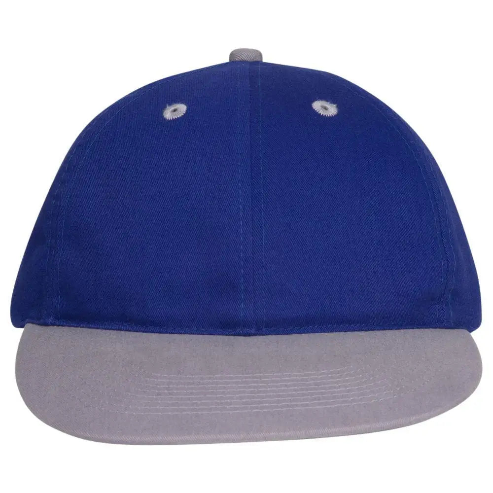 OTTO 25-023 6 Panel Low Profile Baseball Cap - Gry/Ryl - Gry/Ryl / 6 1/2’’ - 7 5/8’’