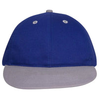 OTTO 25-023 6 Panel Low Profile Baseball Cap - Gry/Ryl - Gry/Ryl / 6 1/2’’ - 7 5/8’’