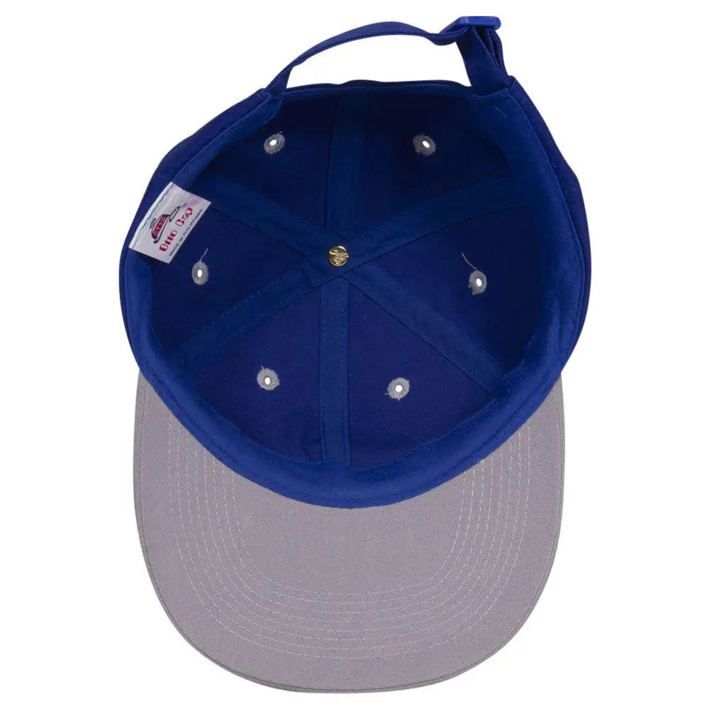 OTTO 25-023 6 Panel Low Profile Baseball Cap - Gry/Ryl - Gry/Ryl / 6 1/2’’ - 7 5/8’’