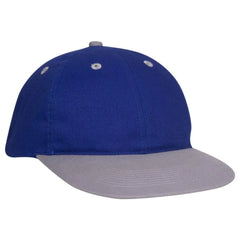 OTTO 25-023 6 Panel Low Profile Baseball Cap - Gry/Ryl - Gry/Ryl / 6 1/2’’ - 7 5/8’’