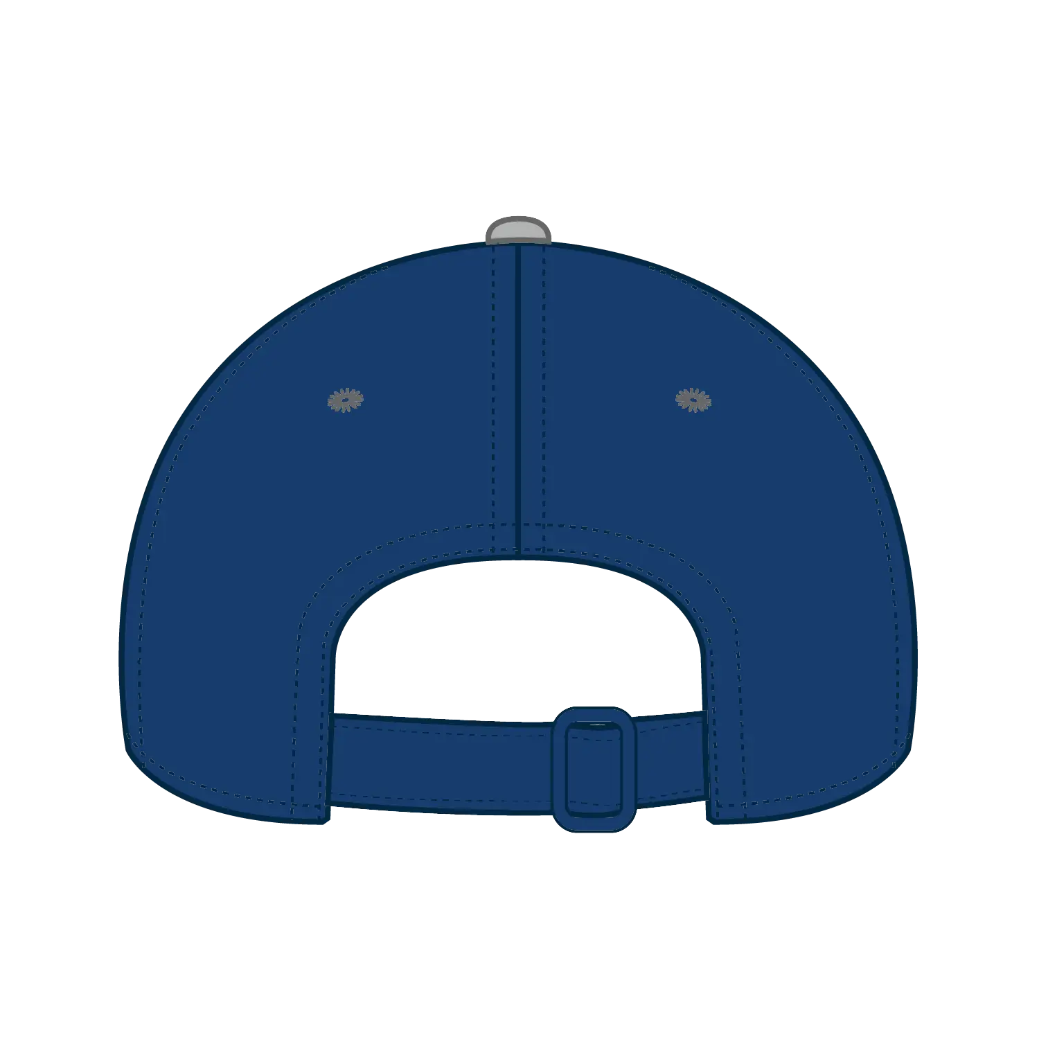 OTTO 25-023 6 Panel Low Profile Baseball Cap - Gry/Ryl - Gry/Ryl / 6 1/2’’ - 7 5/8’’