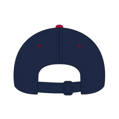 OTTO 25-023 6 Panel Low Profile Baseball Cap - Red/Nvy - Red/Nvy / 6 1/2’’ - 7 5/8’’