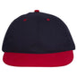 OTTO 25-023 6 Panel Low Profile Baseball Cap - Red/Nvy - Red/Nvy / 6 1/2’’ - 7 5/8’’