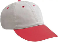OTTO 25-023 Brushed Cotton Twill Sport Low Profile Pro Style Cap - Red Gray - Red Gray / One Size Fits Most