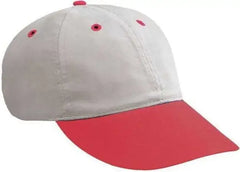OTTO 25-023 Brushed Cotton Twill Sport Low Profile Pro Style Cap - Red Gray - Red Gray / One Size Fits Most