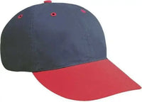 OTTO 25-023 Brushed Cotton Twill Sport Low Profile Pro Style Cap - Red Navy - Red Navy / One Size Fits Most
