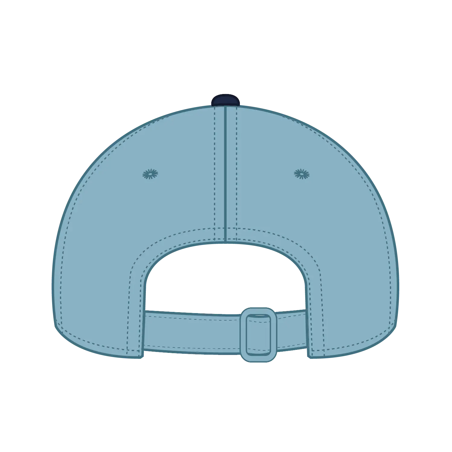 OTTO 25-040 6 Panel Low Profile Baseball Cap - Nvy/Sk.Blue - Nvy/Sk.Blue / 6 1/2’’ - 7 5/8’’