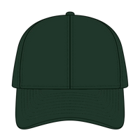 OTTO 26-030 6 Panel Low Profile Baseball Cap - Dk. Green - Dk. Green / 6 1/2’’ - 7 5/8’’