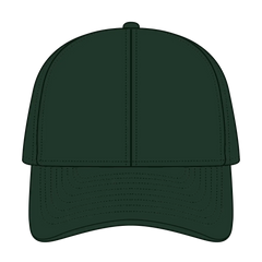 OTTO 26-030 6 Panel Low Profile Baseball Cap - Dk. Green - Dk. Green / 6 1/2’’ - 7 5/8’’