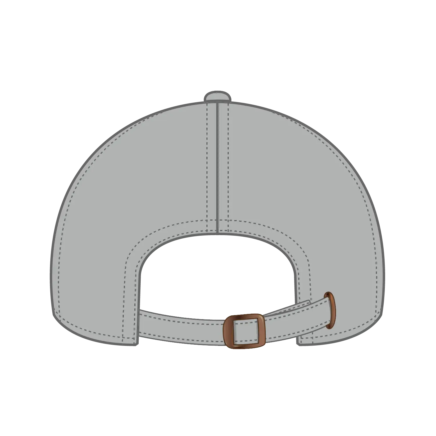 OTTO 26-030 6 Panel Low Profile Baseball Cap - Gray - Gray / 6 1/2’’ - 7 5/8’’