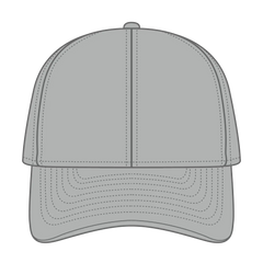 OTTO 26-030 6 Panel Low Profile Baseball Cap - Gray - Gray / 6 1/2’’ - 7 5/8’’