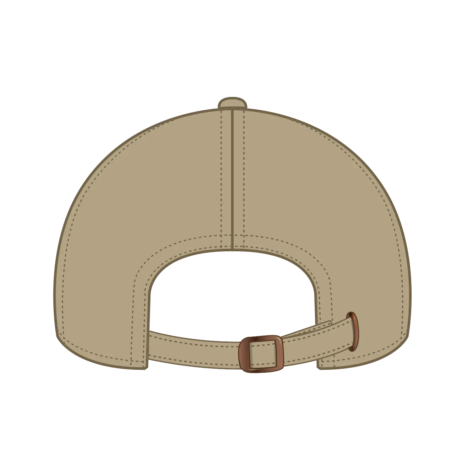 OTTO 26-030 6 Panel Low Profile Baseball Cap - Khaki - Khaki / 6 1/2’’ - 7 5/8’’