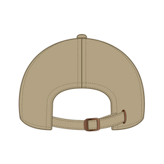 OTTO 26-030 6 Panel Low Profile Baseball Cap - Khaki - Khaki / 6 1/2’’ - 7 5/8’’