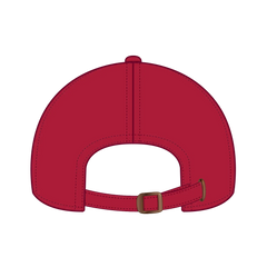 OTTO 26-030 6 Panel Low Profile Baseball Cap - Red - Red / 6 1/2’’ - 7 5/8’’