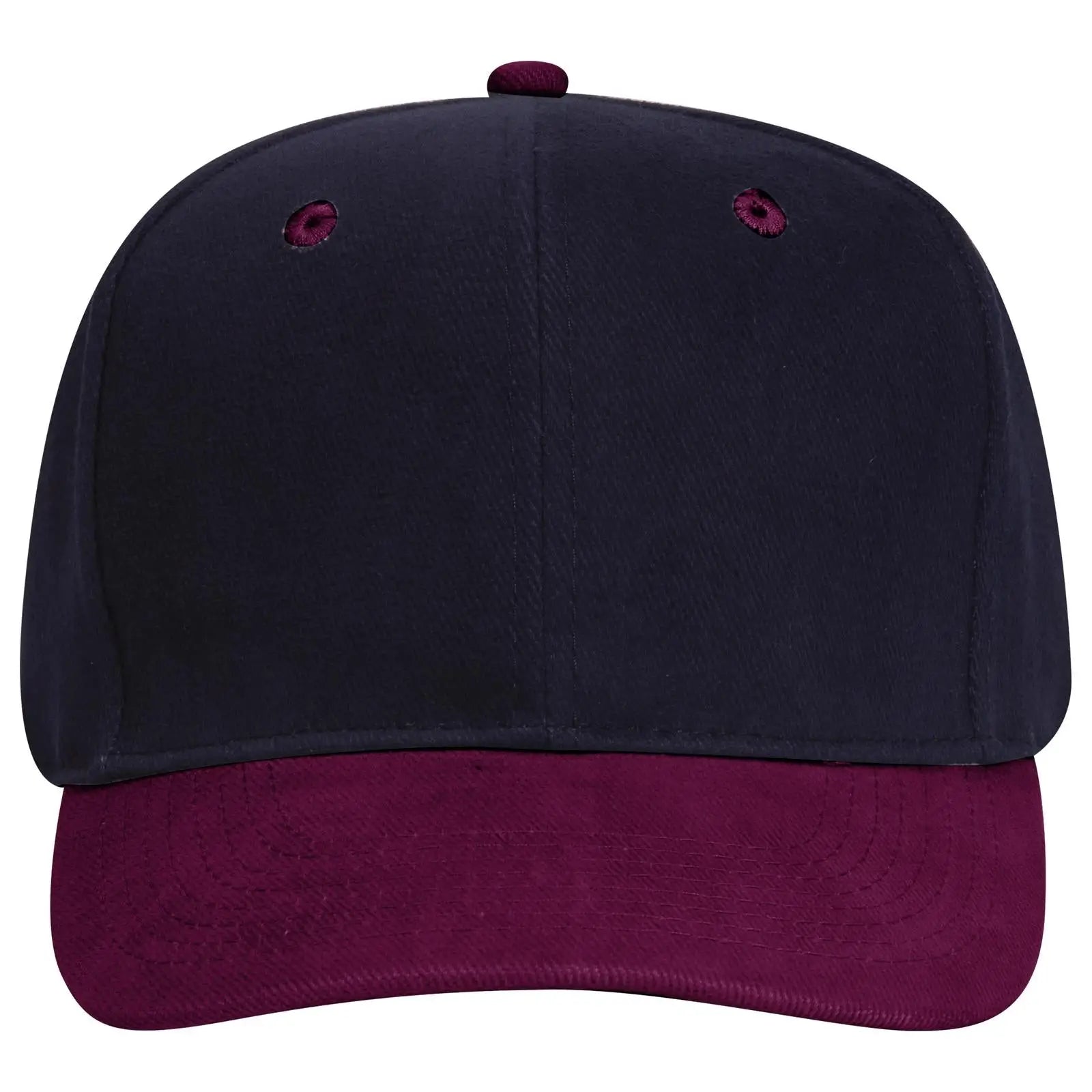OTTO 27-008 6 Panel Mid Profile Baseball Cap - Burg. Marn/Nvy - Burg. Marn/Nvy / 6 1/2’’ - 7 5/8’’