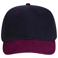 OTTO 27-008 6 Panel Mid Profile Baseball Cap - Burg. Marn/Nvy - Burg. Marn/Nvy / 6 1/2’’ - 7 5/8’’