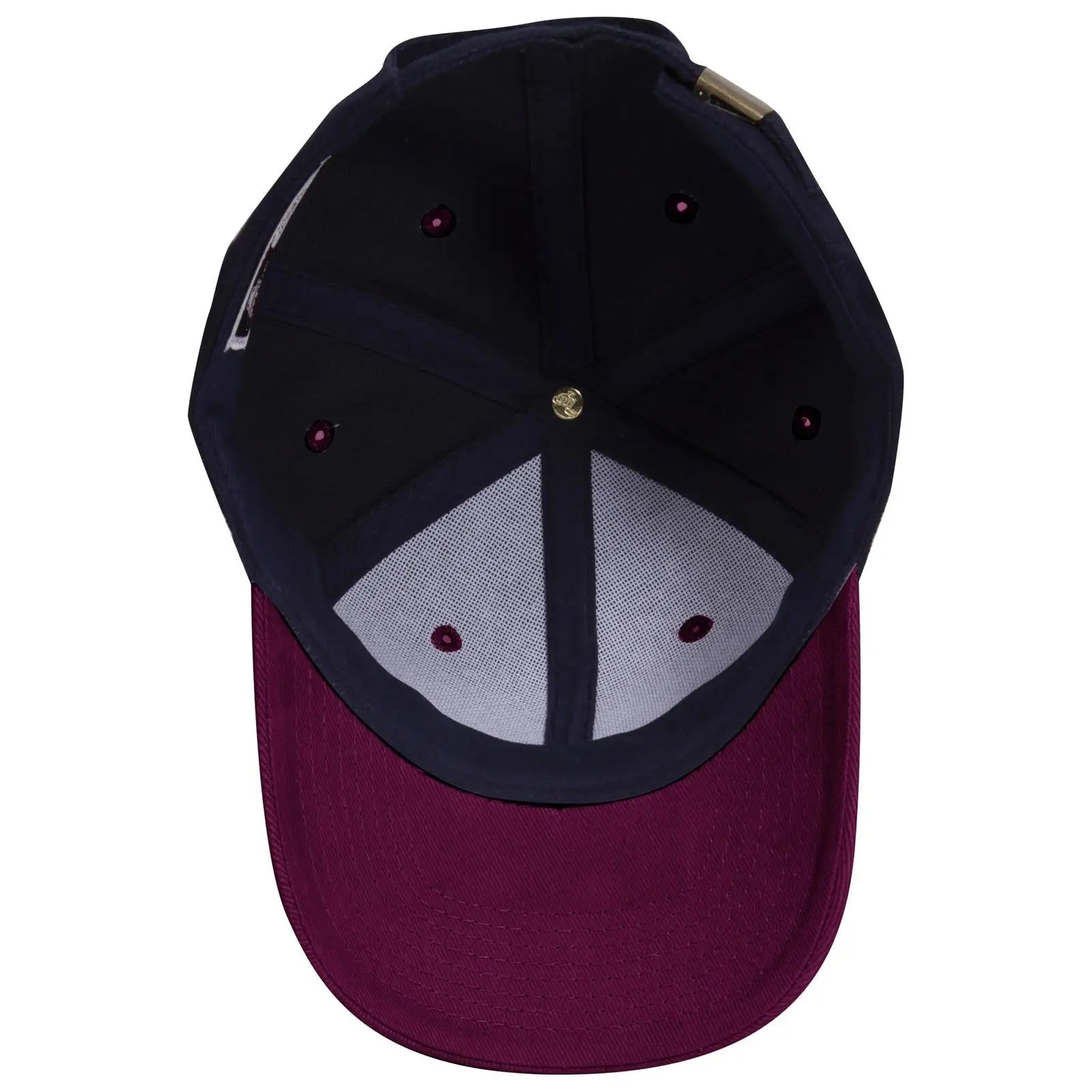 OTTO 27-008 6 Panel Mid Profile Baseball Cap - Burg. Marn/Nvy - Burg. Marn/Nvy / 6 1/2’’ - 7 5/8’’