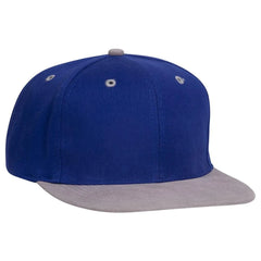OTTO 27-008 6 Panel Mid Profile Baseball Cap - Gry/Ryl - Gry/Ryl / 6 1/2’’ - 7 5/8’’
