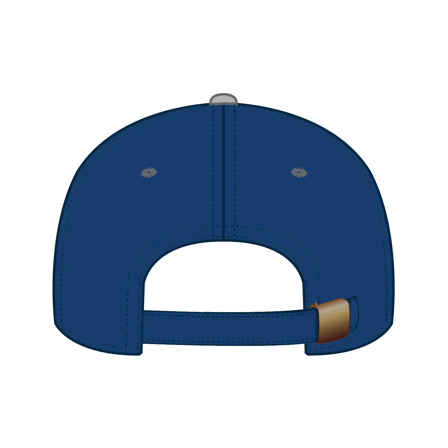 OTTO 27-008 6 Panel Mid Profile Baseball Cap - Gry/Ryl - Gry/Ryl / 6 1/2’’ - 7 5/8’’