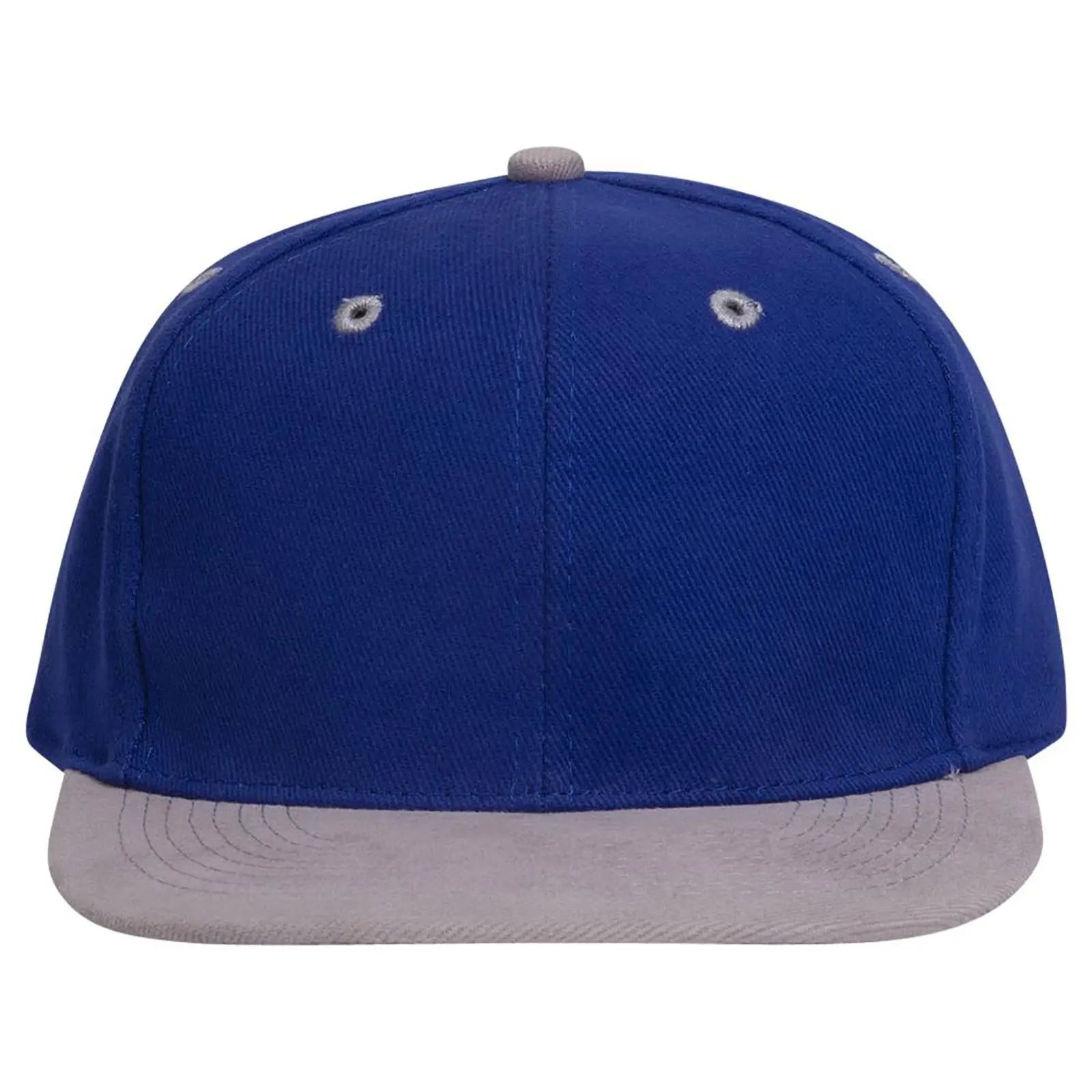 OTTO 27-008 6 Panel Mid Profile Baseball Cap - Gry/Ryl - Gry/Ryl / 6 1/2’’ - 7 5/8’’