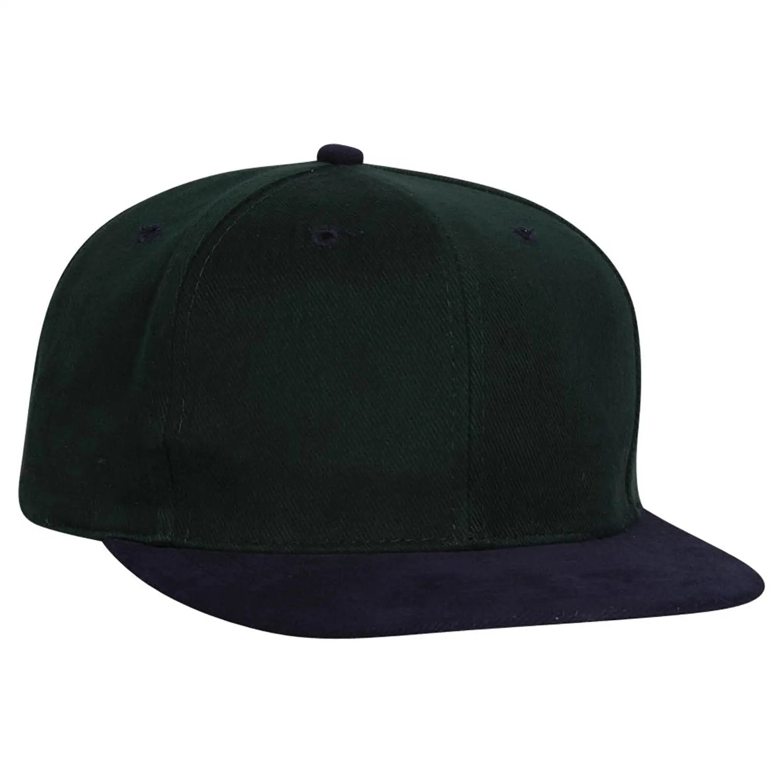 OTTO 27-008 6 Panel Mid Profile Baseball Cap - Nvy/Dk.Grn - Nvy/Dk.Grn / 6 1/2’’ - 7 5/8’’