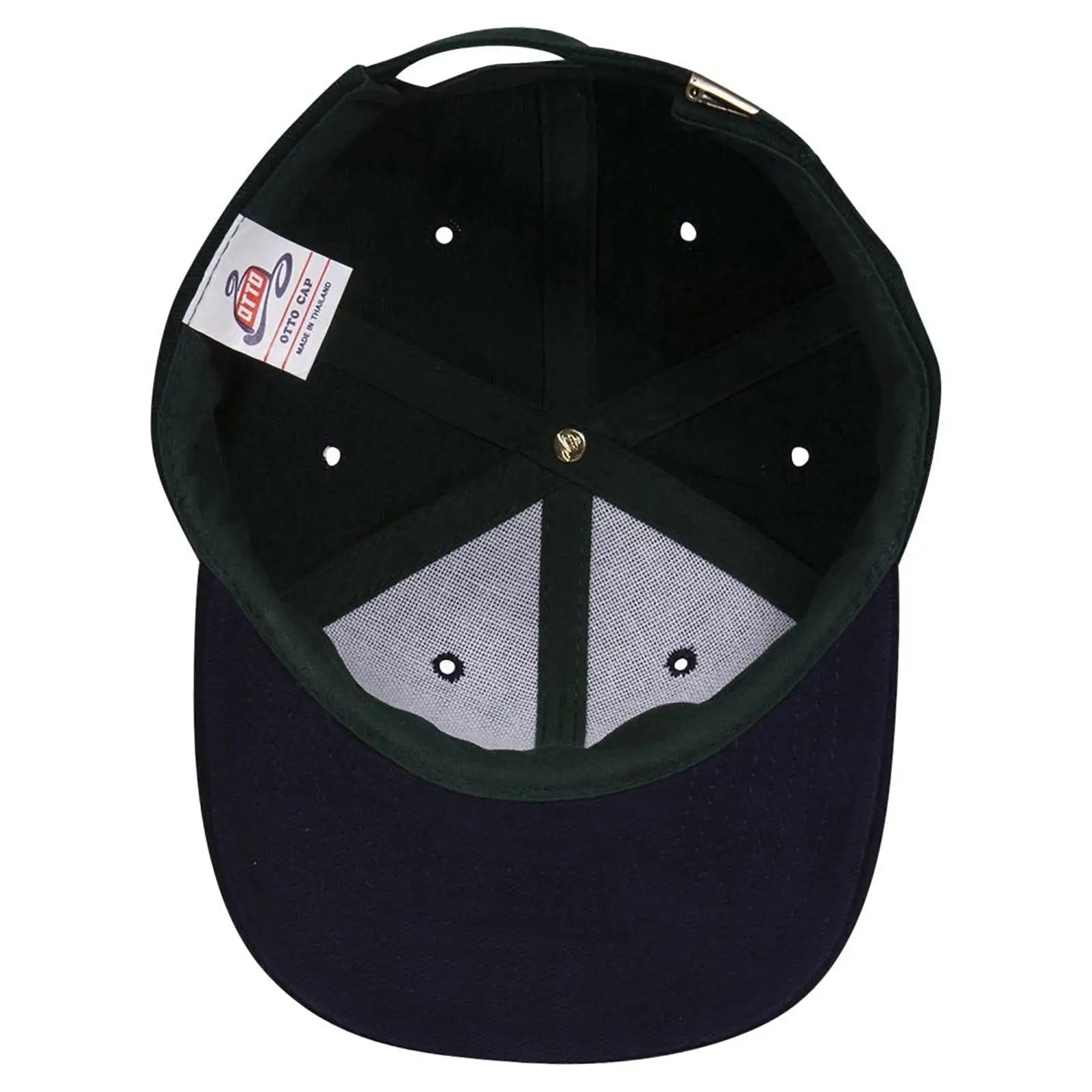OTTO 27-008 6 Panel Mid Profile Baseball Cap - Nvy/Dk.Grn - Nvy/Dk.Grn / 6 1/2’’ - 7 5/8’’