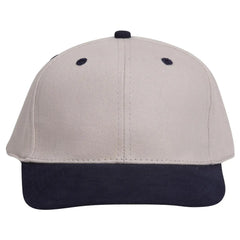 OTTO 27-008 6 Panel Mid Profile Baseball Cap - Nvy/Stn.Gry - Nvy/Stn.Gry / 6 1/2’’ - 7 5/8’’