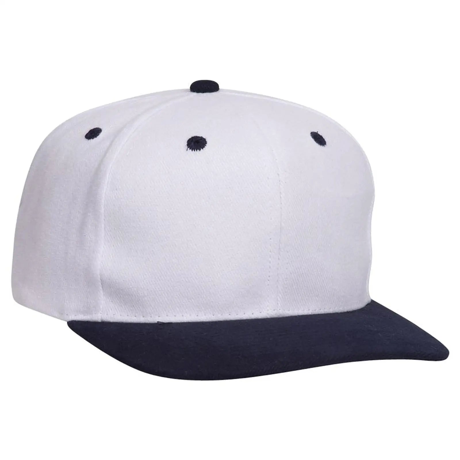 OTTO 27-008 6 Panel Mid Profile Baseball Cap - Nvy/Wht - Nvy/Wht / 6 1/2’’ - 7 5/8’’