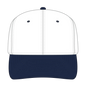 OTTO 27-008 6 Panel Mid Profile Baseball Cap - Nvy/Wht - Nvy/Wht / 6 1/2’’ - 7 5/8’’