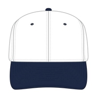 OTTO 27-008 6 Panel Mid Profile Baseball Cap - Nvy/Wht - Nvy/Wht / 6 1/2’’ - 7 5/8’’