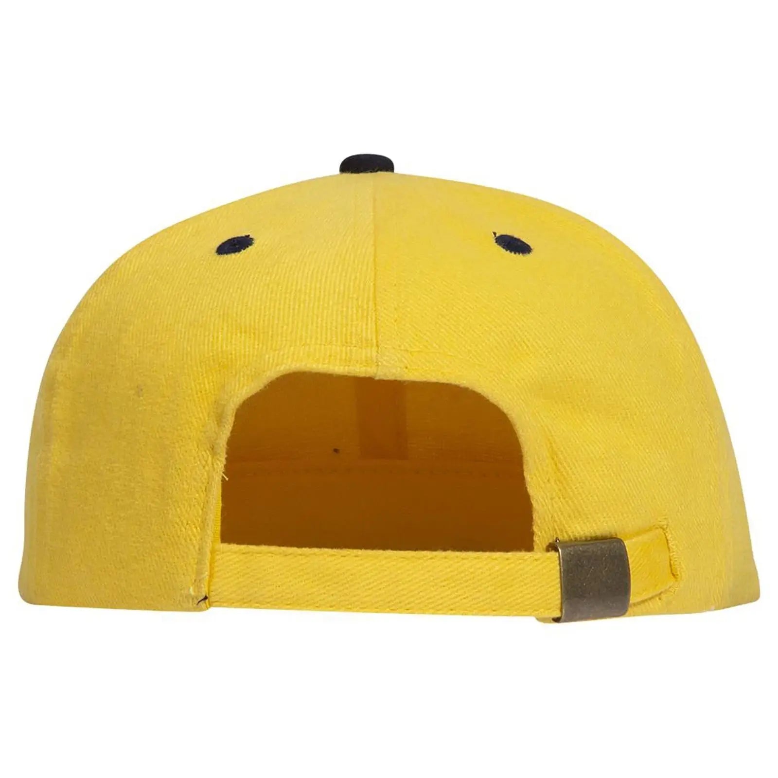 OTTO 27-008 6 Panel Mid Profile Baseball Cap - Nvy/Yel - Nvy/Yel / 6 1/2’’ - 7 5/8’’