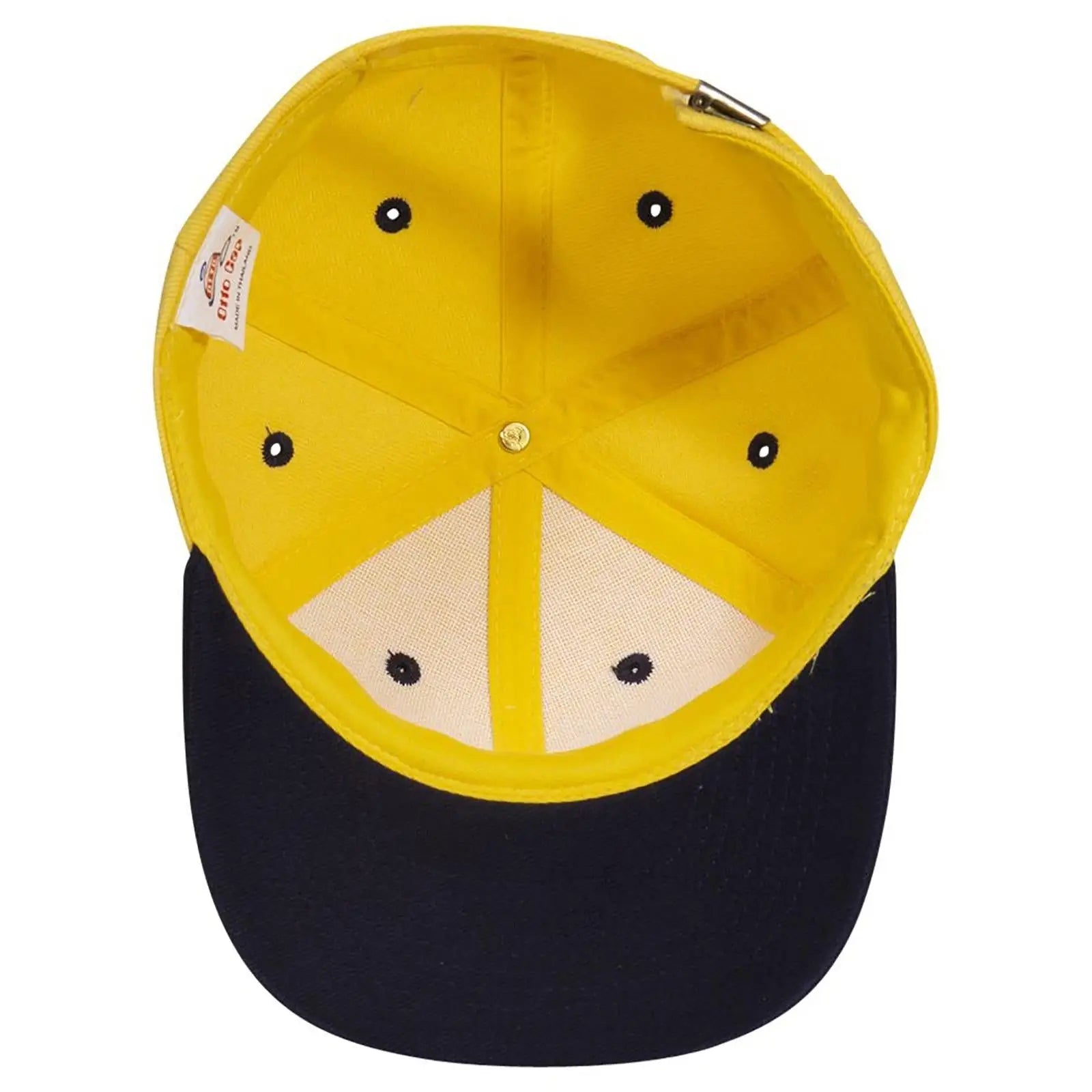 OTTO 27-008 6 Panel Mid Profile Baseball Cap - Nvy/Yel - Nvy/Yel / 6 1/2’’ - 7 5/8’’