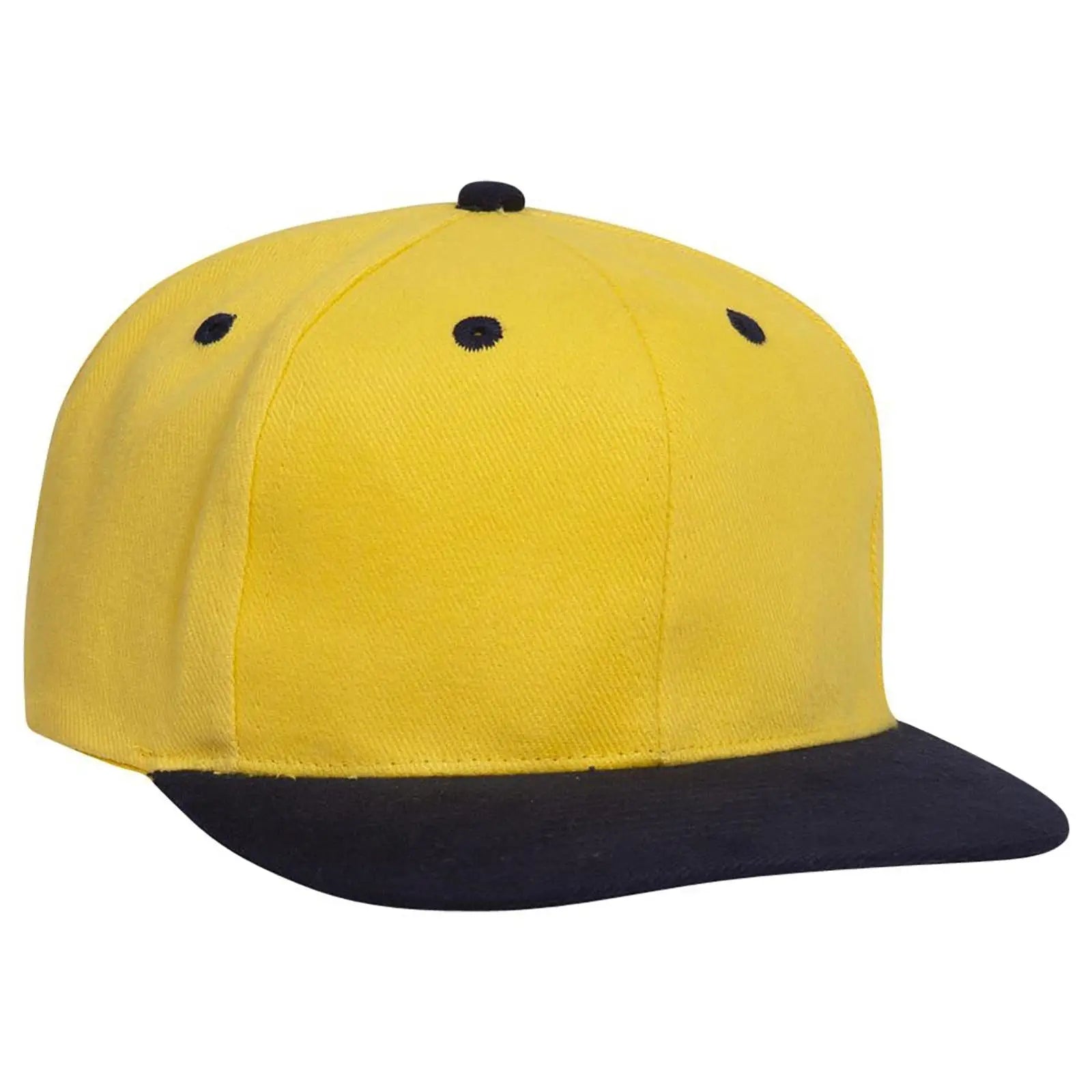 OTTO 27-008 6 Panel Mid Profile Baseball Cap - Nvy/Yel - Nvy/Yel / 6 1/2’’ - 7 5/8’’
