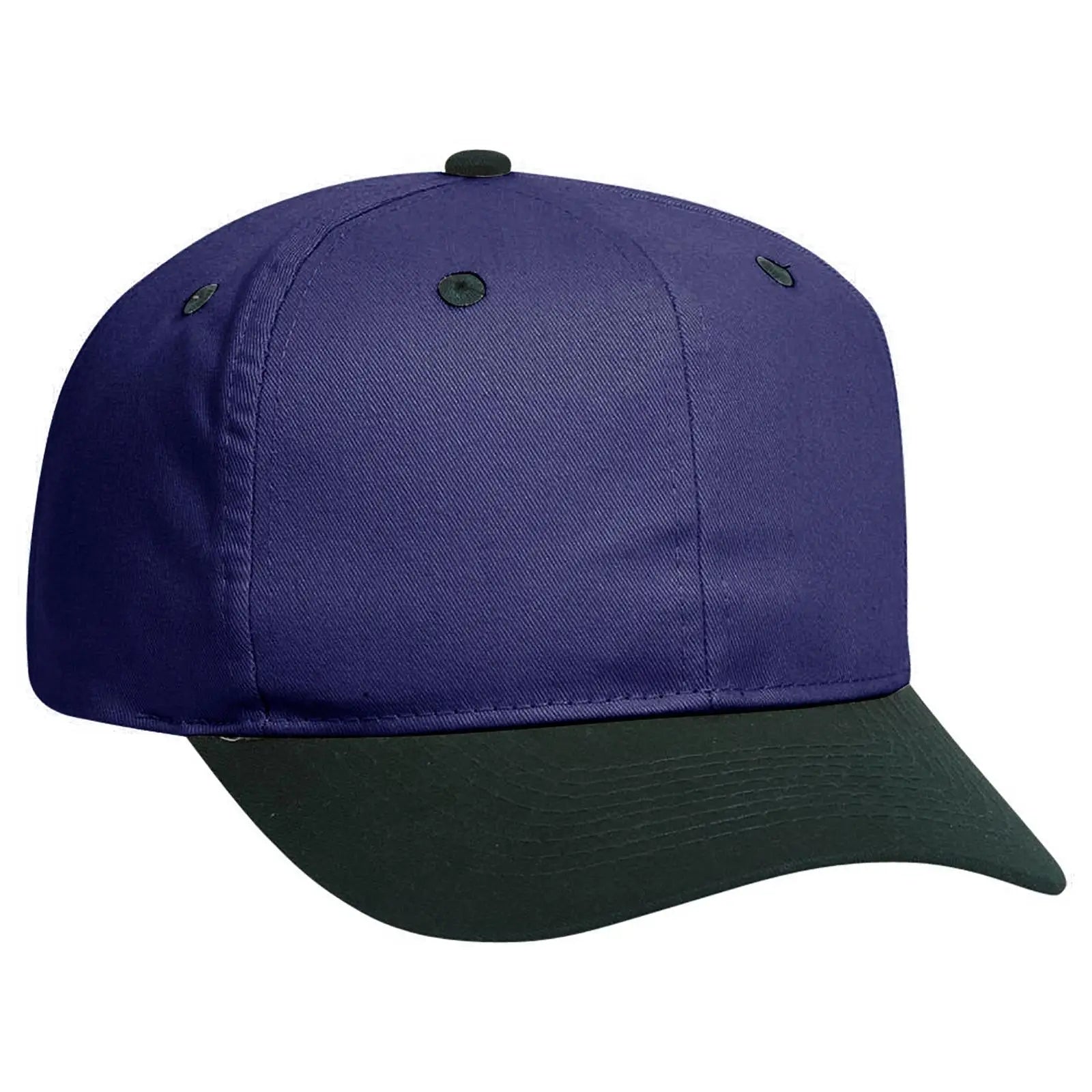 OTTO 27-015 6 Panel Mid Profile Baseball Cap - Dk.Grn/Nvy - Dk.Grn/Nvy / 6 1/2’’ - 7 5/8’’