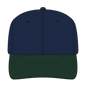 OTTO 27-015 6 Panel Mid Profile Baseball Cap - Dk.Grn/Nvy - Dk.Grn/Nvy / 6 1/2’’ - 7 5/8’’