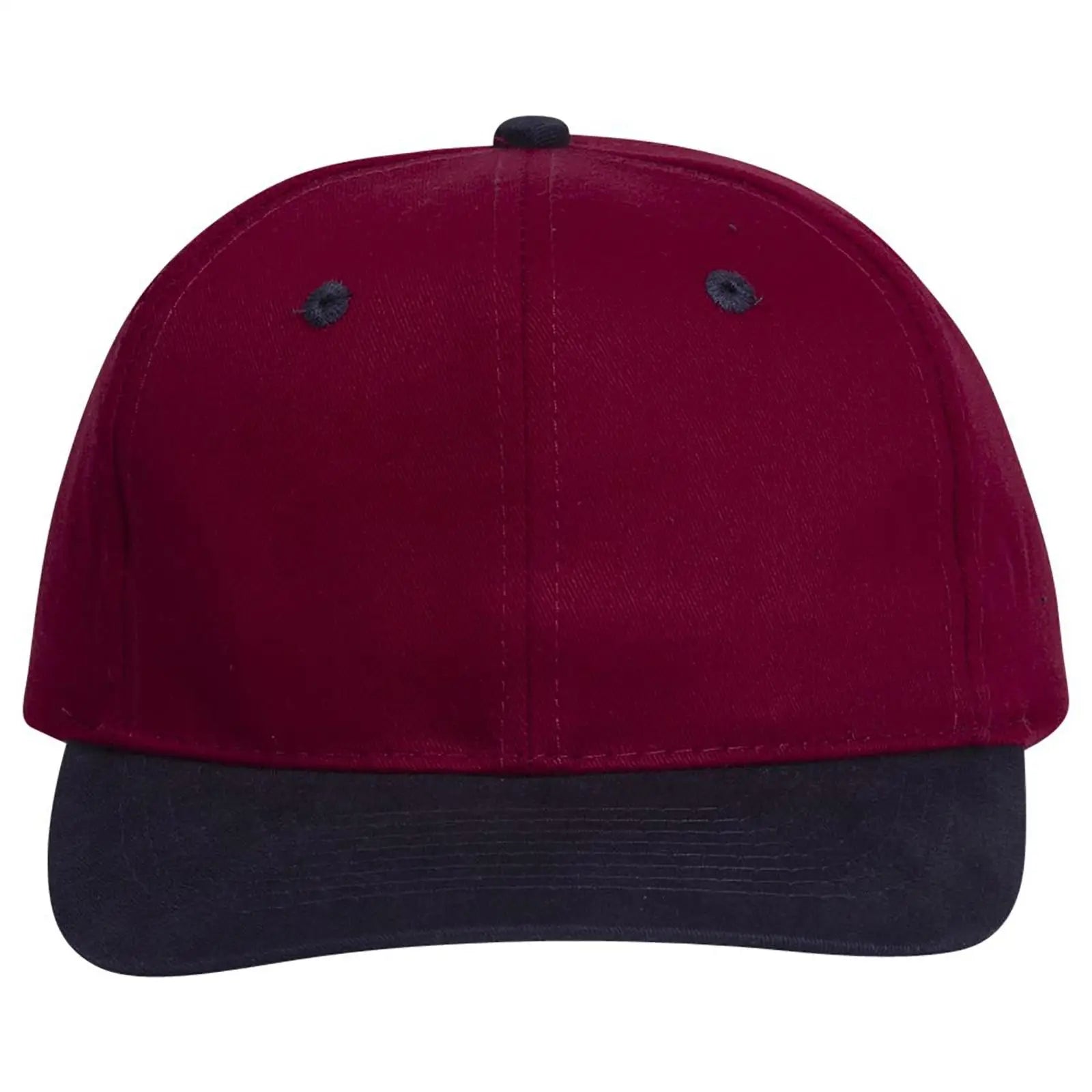 OTTO 27-015 6 Panel Mid Profile Baseball Cap - Nvy/Burg.Marn - Nvy/Burg.Marn / 6 1/2’’ - 7 5/8’’