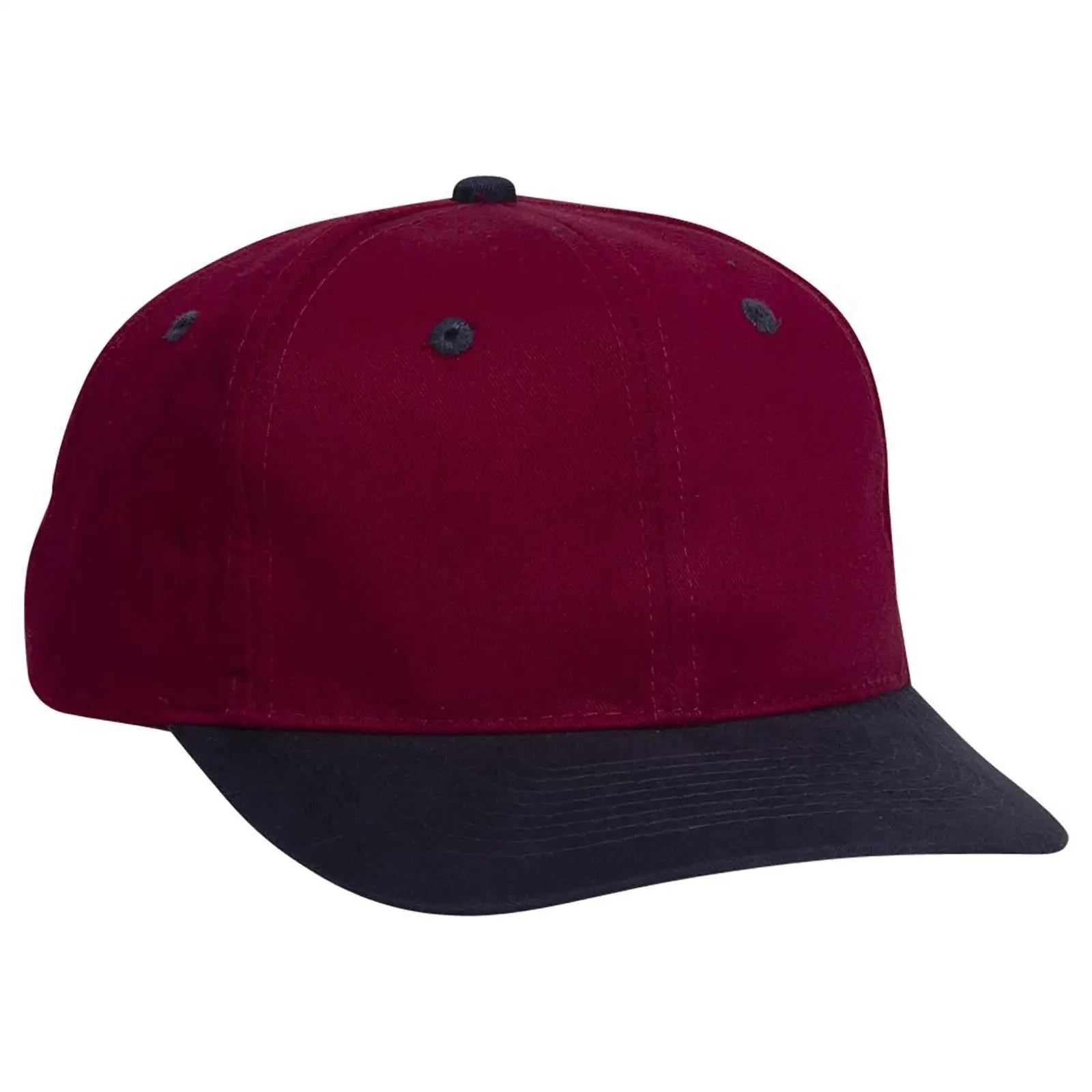 OTTO 27-015 6 Panel Mid Profile Baseball Cap - Nvy/Burg.Marn - Nvy/Burg.Marn / 6 1/2’’ - 7 5/8’’