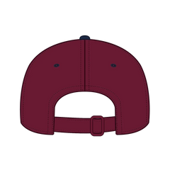 OTTO 27-015 6 Panel Mid Profile Baseball Cap - Nvy/Burg.Marn - Nvy/Burg.Marn / 6 1/2’’ - 7 5/8’’