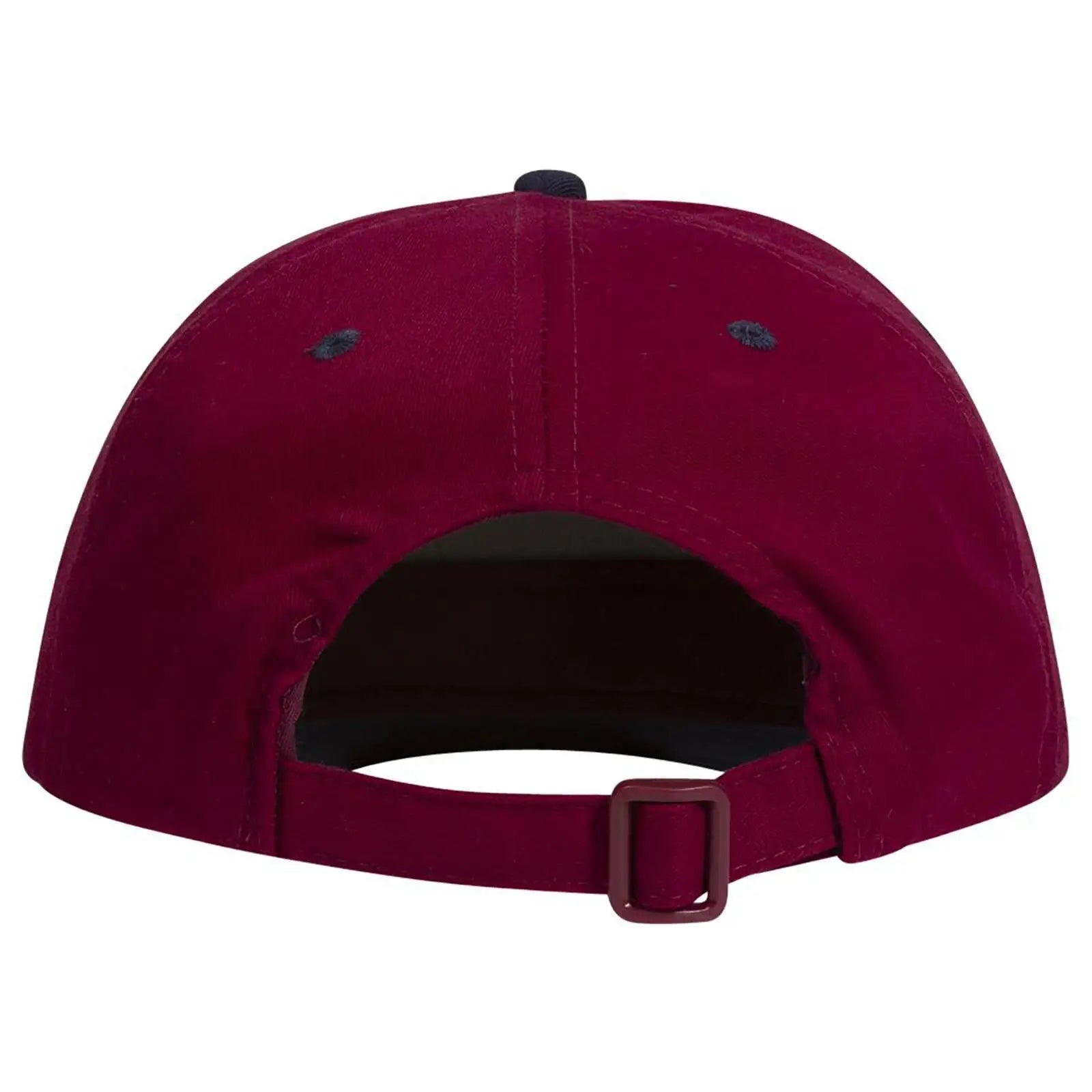 OTTO 27-015 6 Panel Mid Profile Baseball Cap - Nvy/Burg.Marn - Nvy/Burg.Marn / 6 1/2’’ - 7 5/8’’