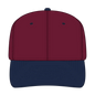 OTTO 27-015 6 Panel Mid Profile Baseball Cap - Nvy/Burg.Marn - Nvy/Burg.Marn / 6 1/2’’ - 7 5/8’’
